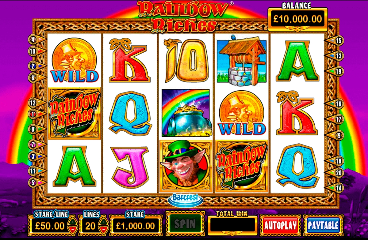 Игровые онлайн автоматы «Rainbow Riches» в SOL казино